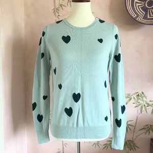 Halogen Green Pullover Cotton Blend Sweater